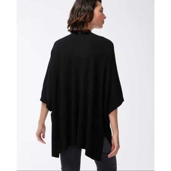 Chico’s Embroidered Eyelet sweater Ruana size SM - Picture 2 of 13